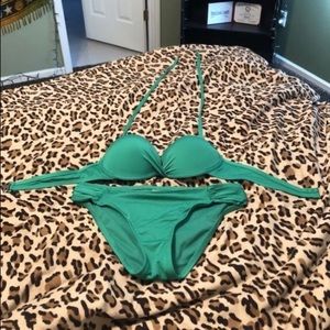 Barely worn pretty green bathing suit